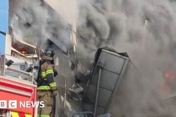Thick smoke billows from South Korea car parts plant in deadly fire