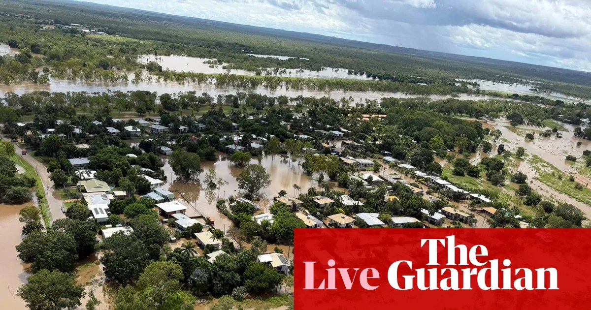 Australia news live: NT residents warned ‘crocs absolutely everywhere’ as Katherine and Daly rivers flood | Victoria