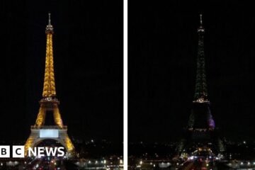 Iconic global landmarks turn off lights