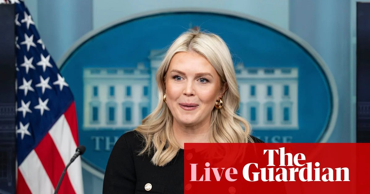 White House expected to face questions on Iran school shooting as Karoline Leavitt briefs press – US politics live | US news
