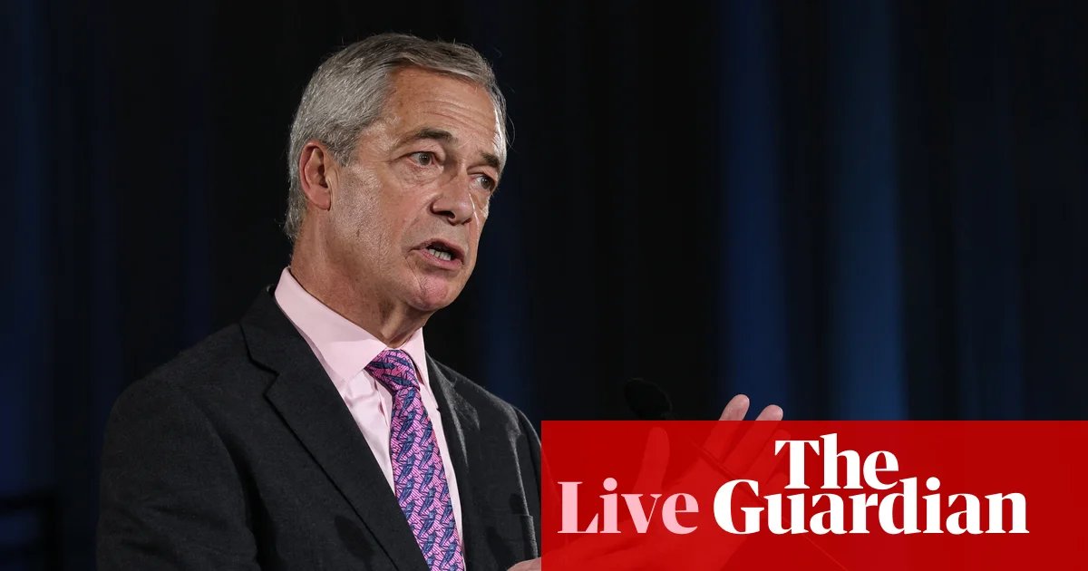 Farage defends Richard Tice’s tax avoidance scheme and says ‘no one pays more tax than they have to’ – UK politics live | Politics