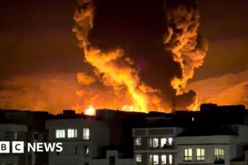 Huge flames in Tehran after Israeli strikes on oil refineries