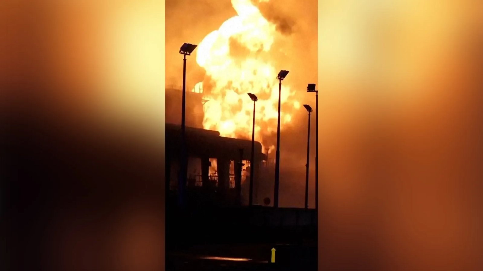 Fuel tank fire rages in Bahrain after Iranian attack | US-Israel war on Iran