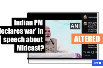 Doctored NXT Summit footage falsely portrays Modi as declaring war on Iran and Pakistan