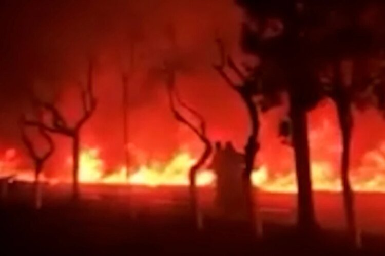 Fire breaks out in Tehran after reported airstrike