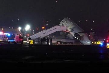 Air Canada flight collides with a Port Authority vehicle at New York’s LaGuardia Airport