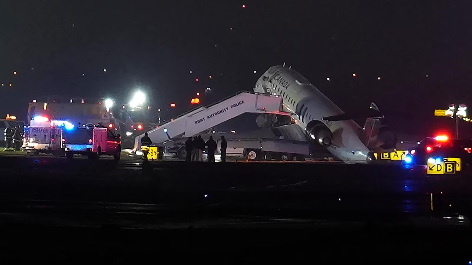 Air Canada flight collides with a Port Authority vehicle at New York’s LaGuardia Airport