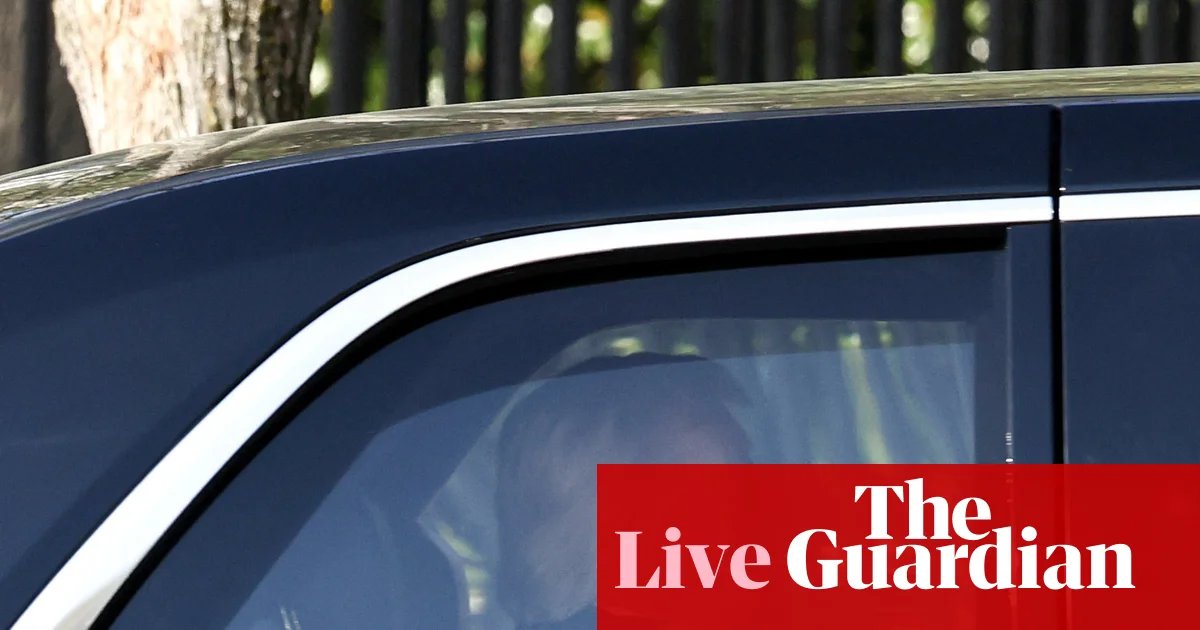 Trump becomes first sitting president to attend supreme court as justices hear arguments on birthright citizenship – live | US supreme court