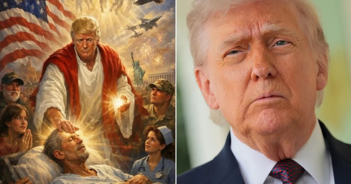 Trump deletes image of himself as Jesus-like savior after backlash | Donald Trump News