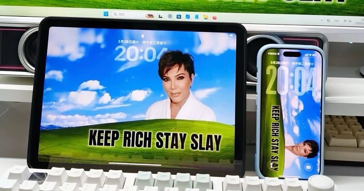 Young people in China have found a digital lucky charm in Kris Jenner