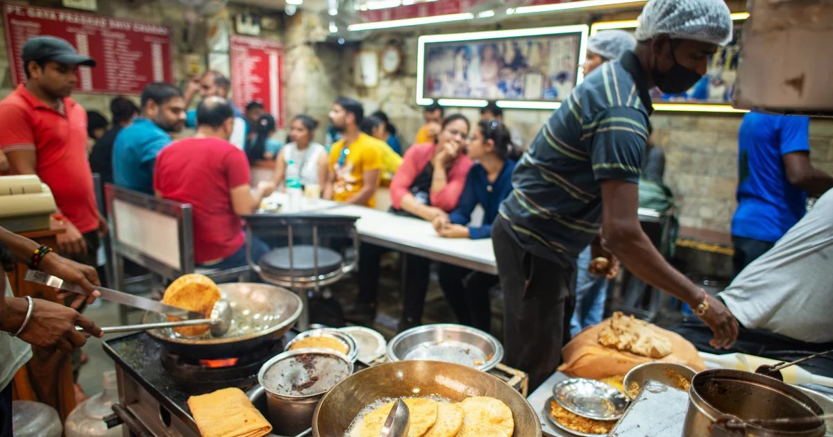 Indians line up for these flatbreads. But now gas is running short.