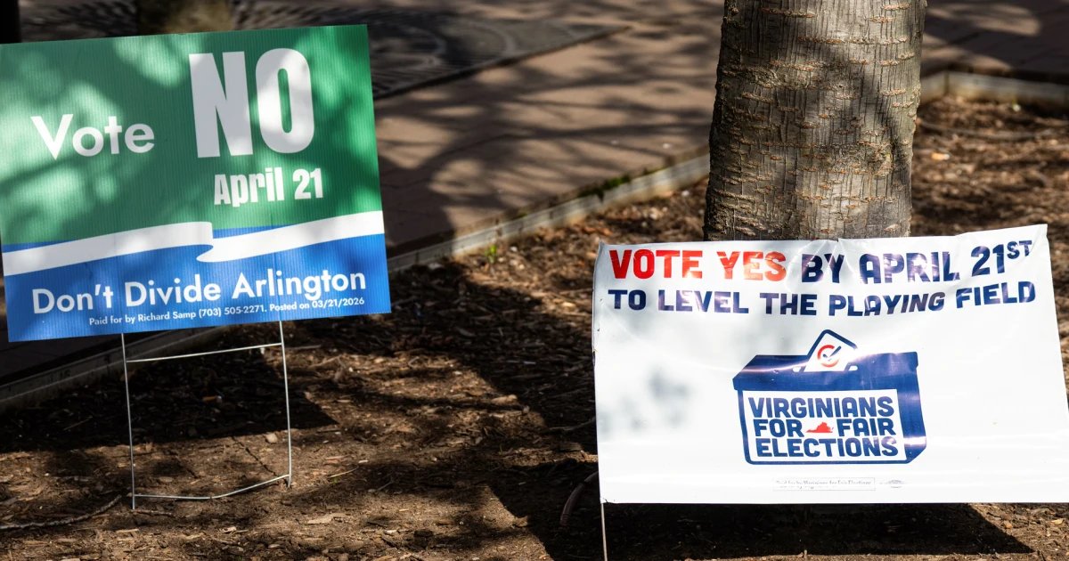 Virginia voters to decide whether to allow a new Democratic-drawn map for the midterms