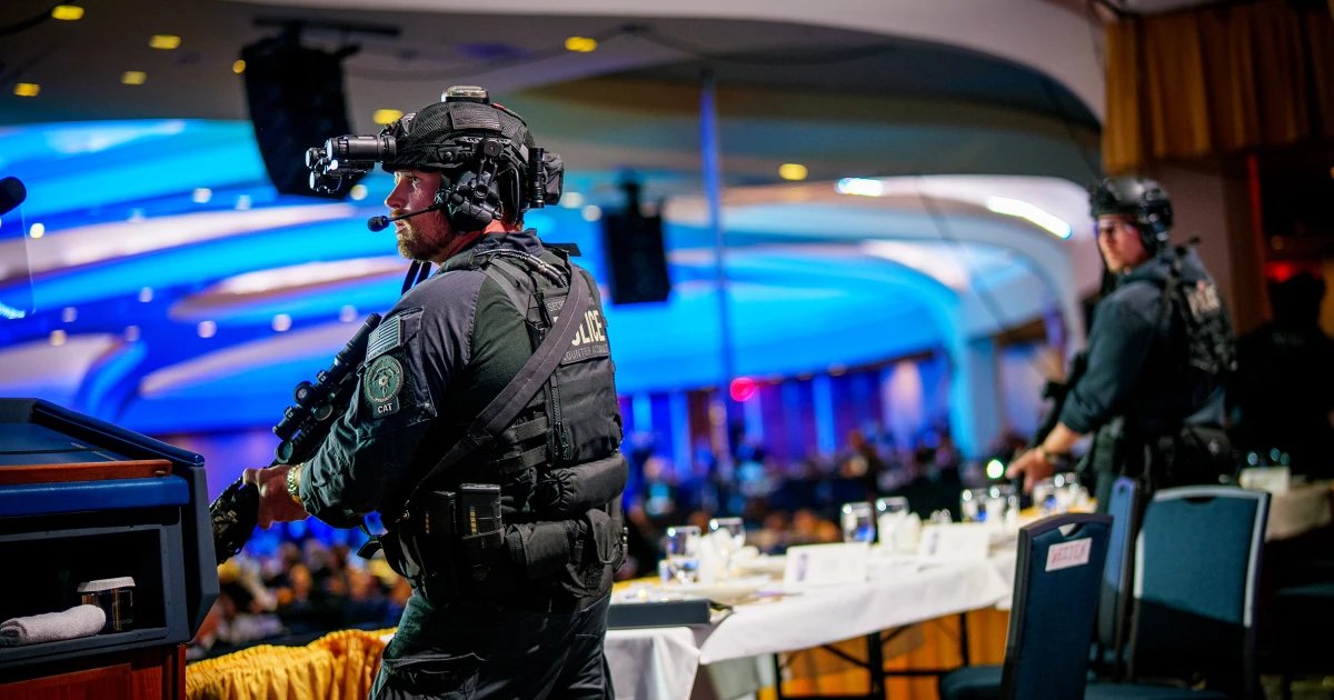 Secret Service officer was hit by gunfire from suspect at W.H. correspondents’ dinner, sources say