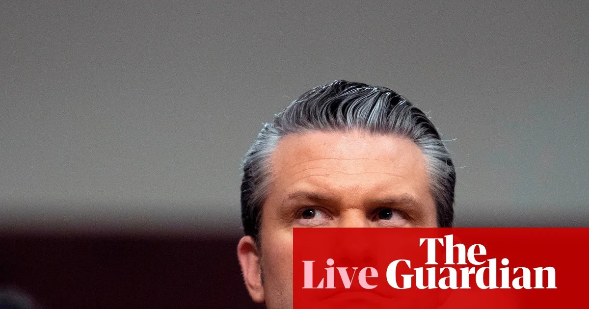 ‘An unauthorized war’: Democratic senators grill Pete Hegseth on US war with Iran – live | Pete Hegseth
