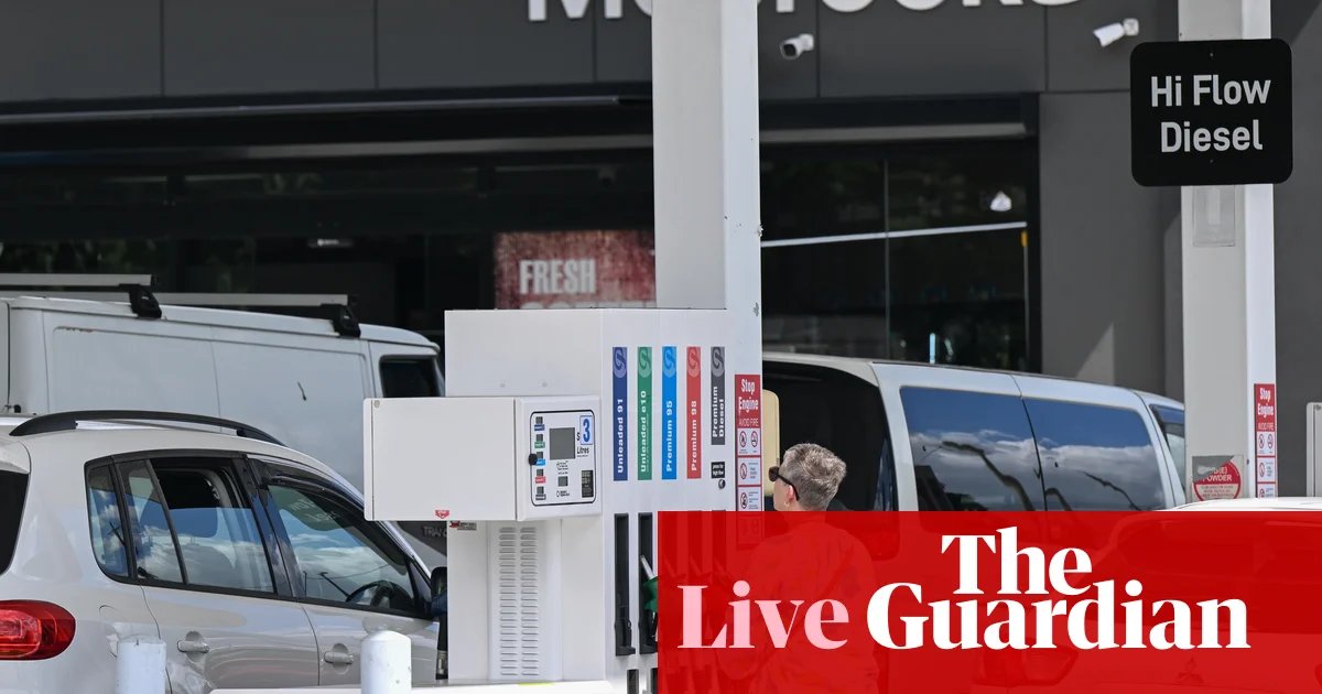 Australia news live: government ad campaign urges lower fuel use; woman charged with attempted poisoning murder of girl, 10 | Australian politics