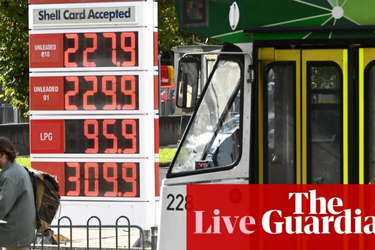 Australia news live: free public transport in Victoria extended; drivers slash fuel spending amid crisis | Australia news