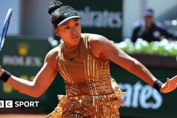 French Open 2026 results: Naomi Osaka sparkles in golden ‘Eiffel Tower’ outfit in first-round win