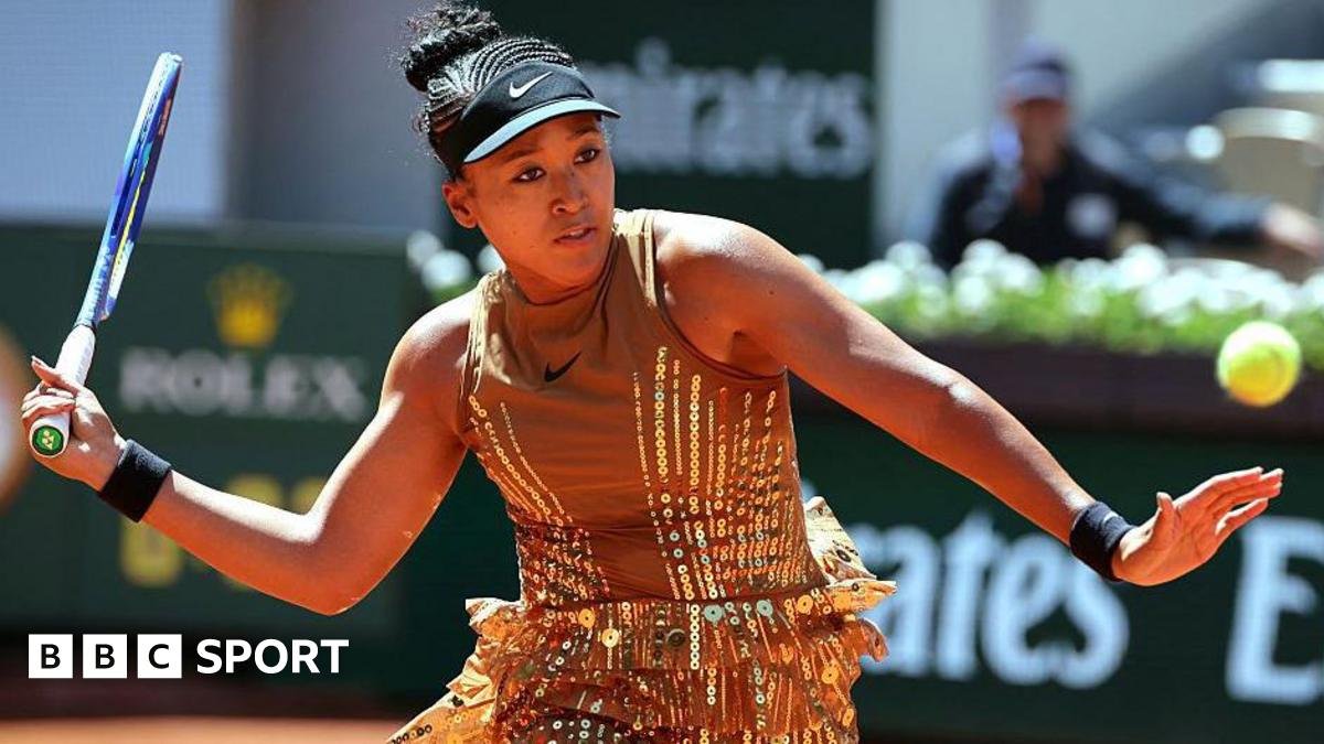 French Open 2026 results: Naomi Osaka sparkles in golden ‘Eiffel Tower’ outfit in first-round win