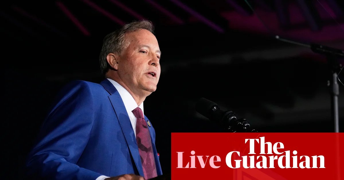 Paxton hails Trump’s endorsement as ‘most powerful force in politics’ after Texas runoff win – US politics live | Republicans