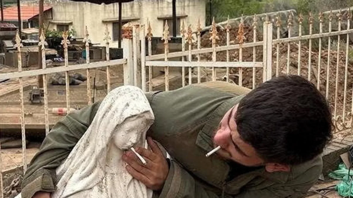 Israeli soldier desecrates statue of Virgin Mary in southern Lebanon
