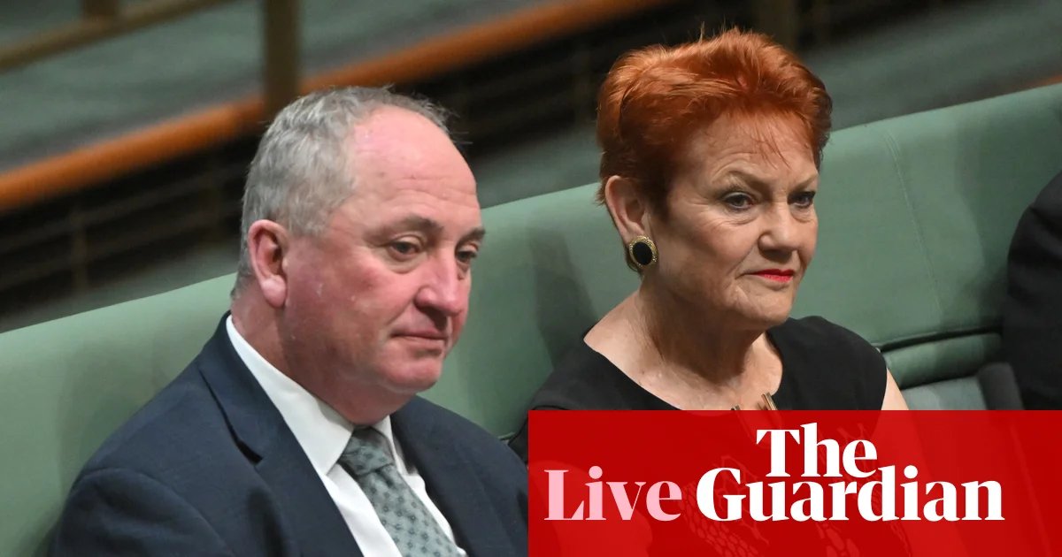 Australia news live: Joyce says plane Rinehart’s company gave One Nation ‘won’t really worry’ voters; three dead and man arrested in Sydney | Australia news