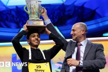 Moment 14-year-old Shrey Parikh wins US national spelling bee