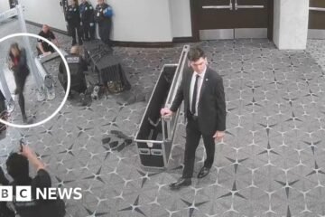 New CCTV footage appears to shows when shots were fired at Washington press dinner