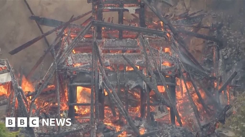 Sacred hall housing Japan’s ‘eternal flame’ destroyed by fire