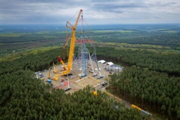Giant wind turbine rises in Germany amid far-right headwinds