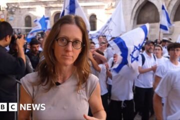 BBC on the ground during march through Jerusalem’s Old City