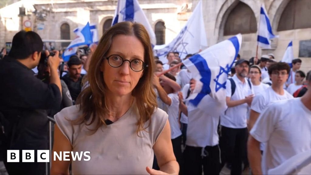 BBC on the ground during march through Jerusalem’s Old City