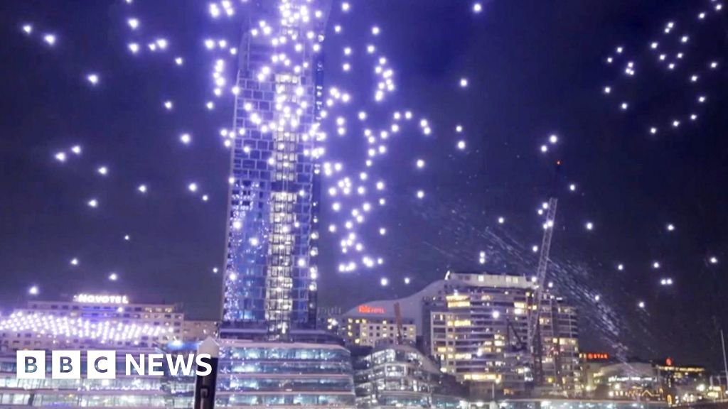 Drones crash into water after Sydney light show malfunction