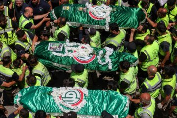 Funerals for medics killed in Israeli air strikes in southern Lebanon | Israel attacks Lebanon