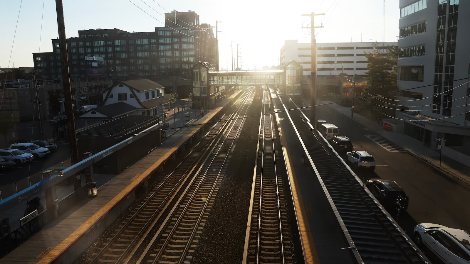 Riders navigate the first weekday of a strike that has shut down the largest US commuter rail system